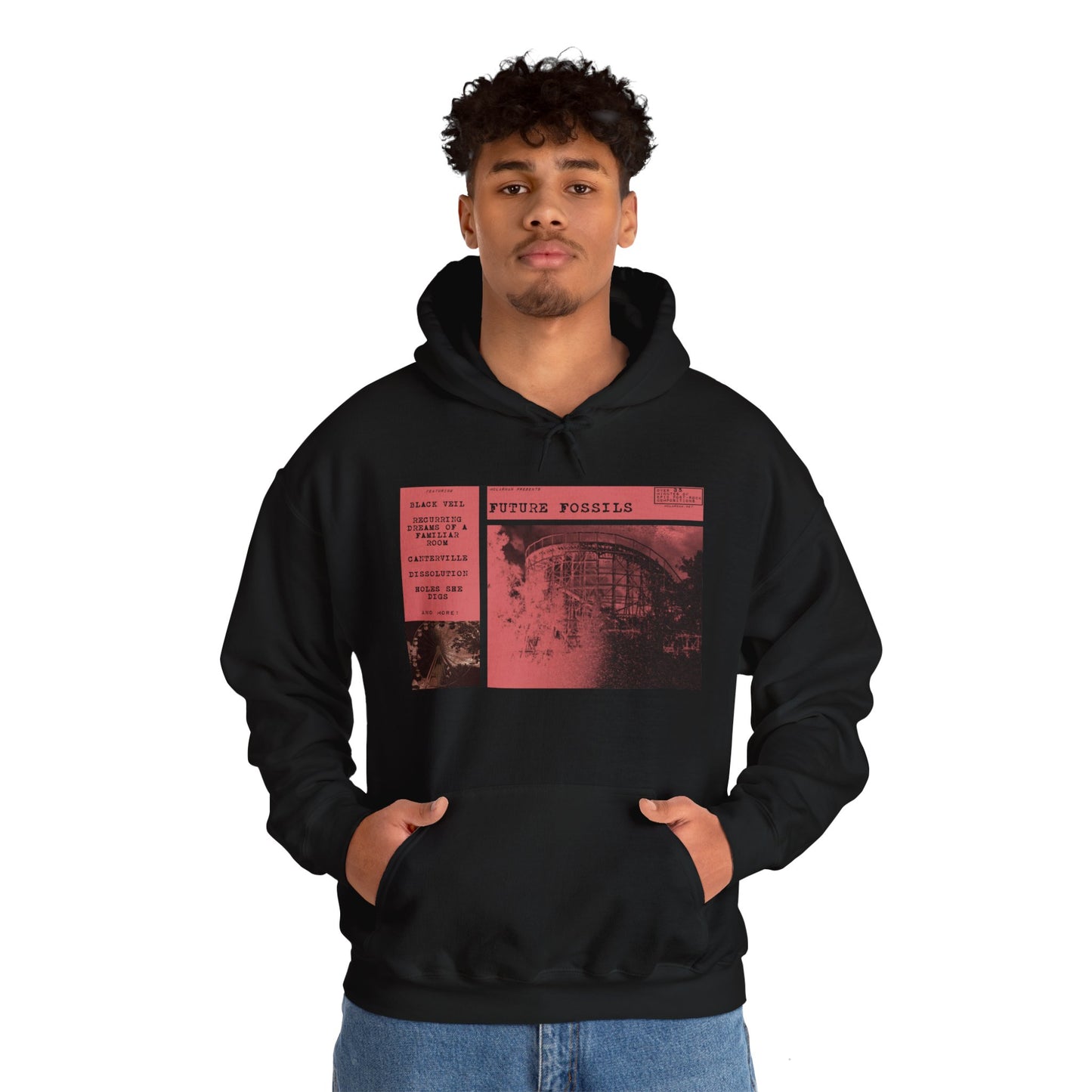 FUTURE FOSSILS BLACK HOODIE
