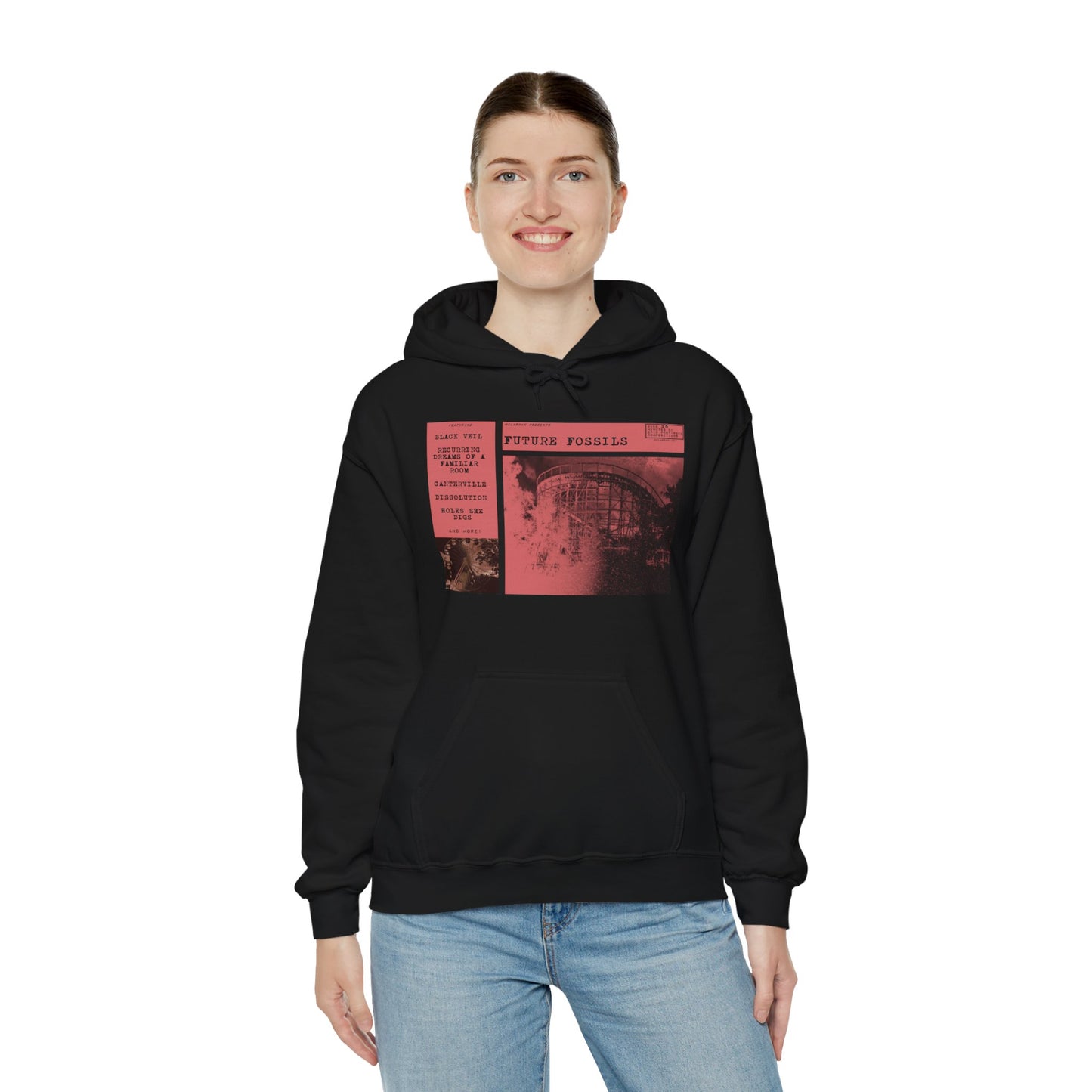 FUTURE FOSSILS BLACK HOODIE